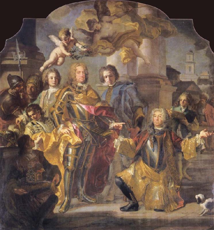 Francesco Solimena Charles VI and Count Gundaker Althann China oil painting art
